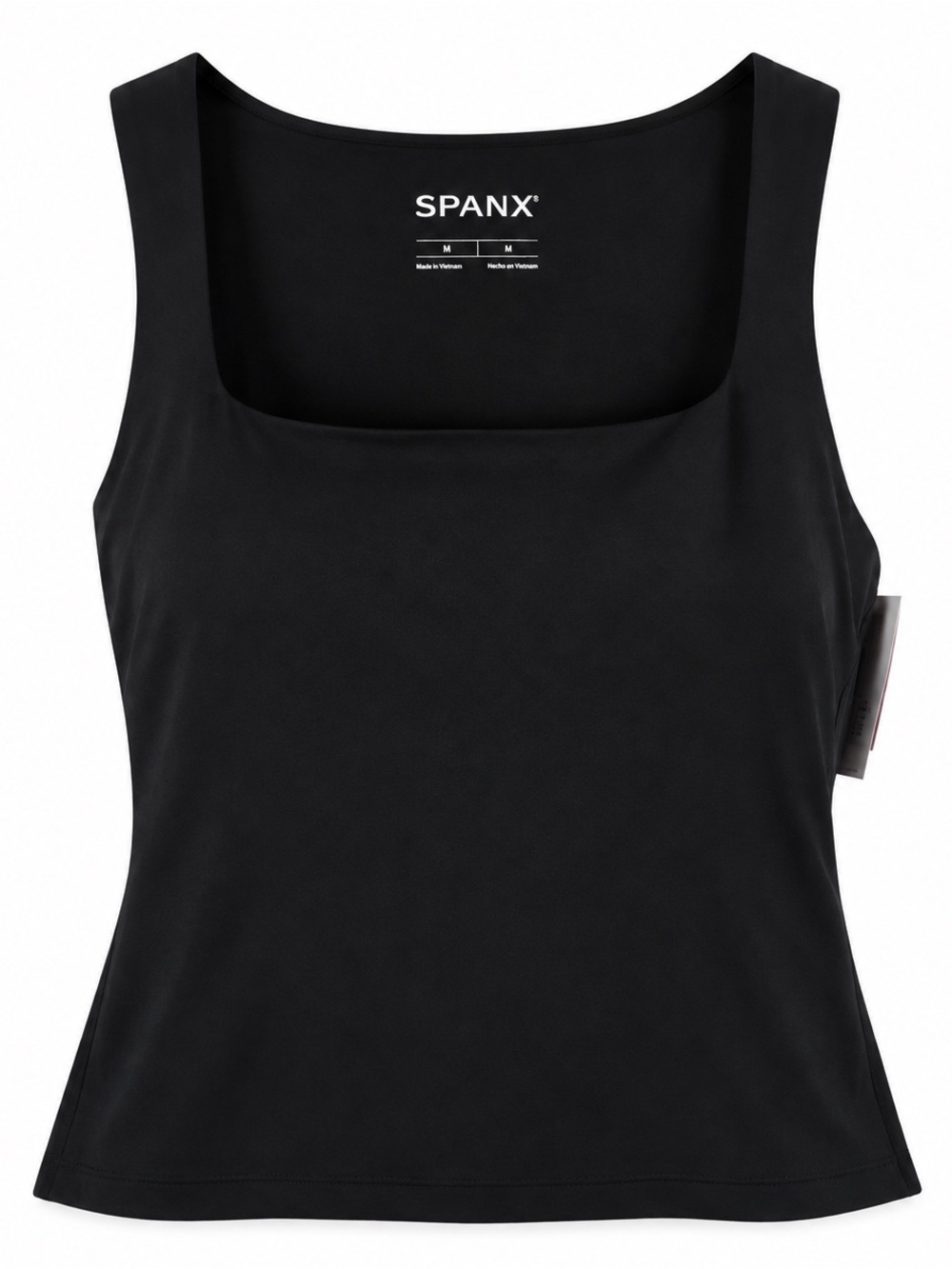 SPANX Black Square Neck Tank